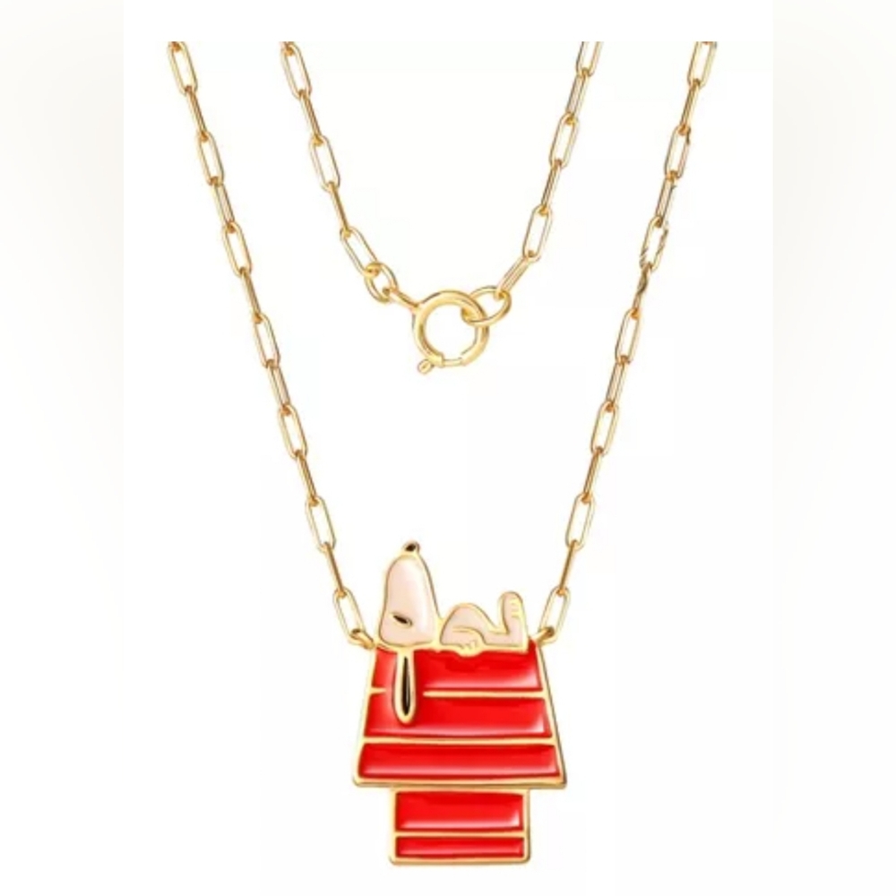 Snoopy necklace gold
